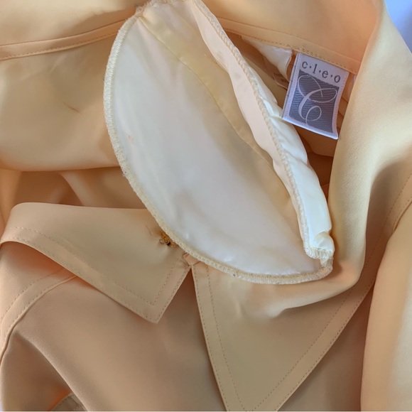 Vintage Cleo Blouse Women’s Size 12 Yellow Button Up Retro 2000s Classic - Picture 7 of 10